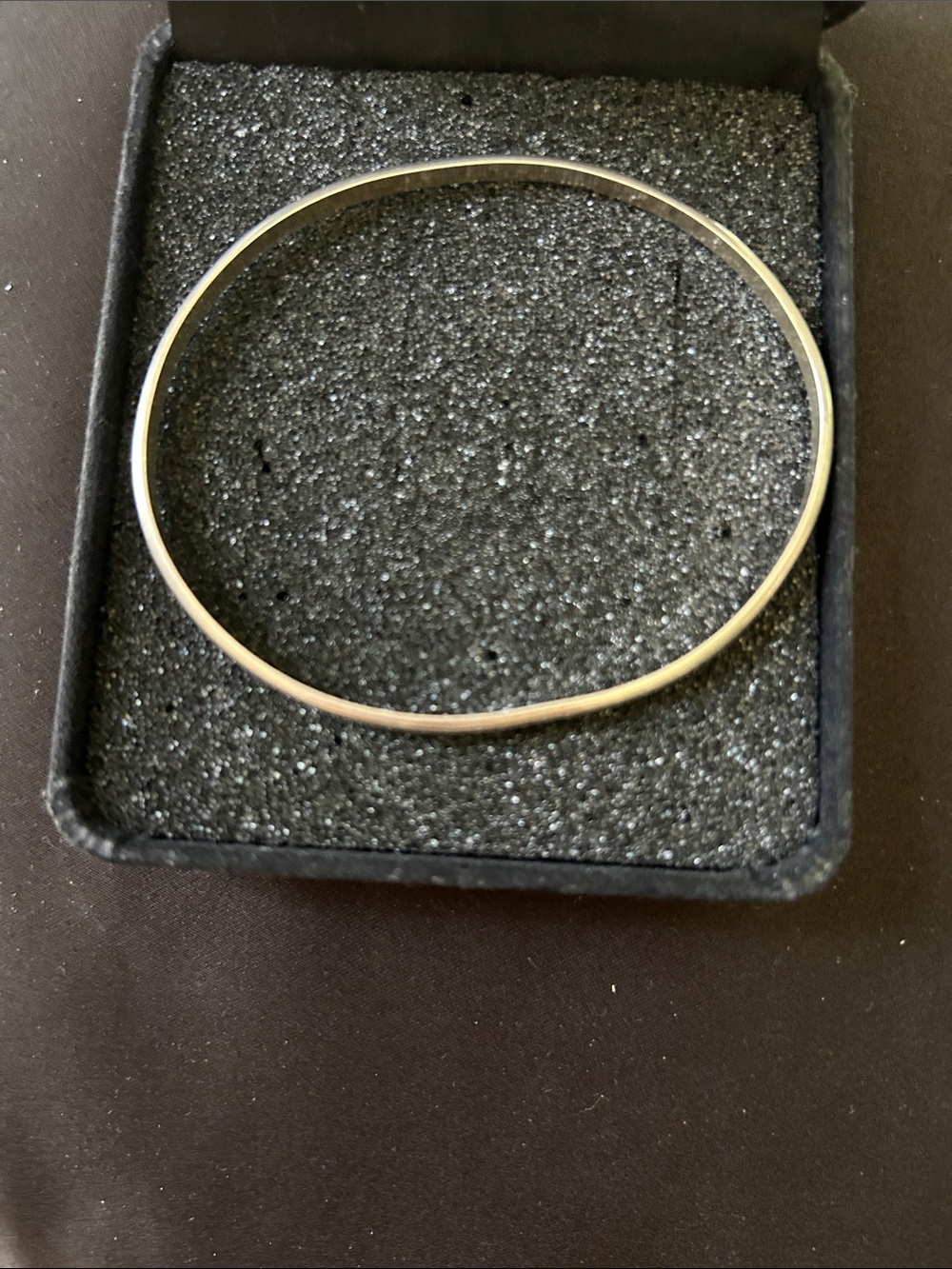 Simple SterlingSilver Bangle Bracelet. - Picture 6 of 6